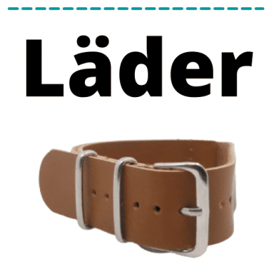 Leather nato watch strap