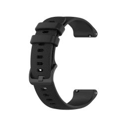 rubber watch strap - black