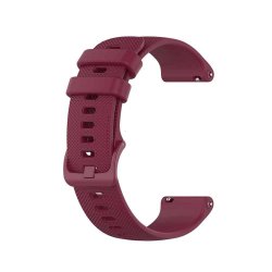 rubber watch strap - dark red