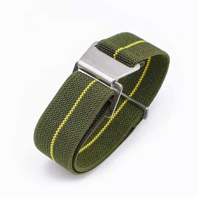 Marine nationale MN strap - green and yellow